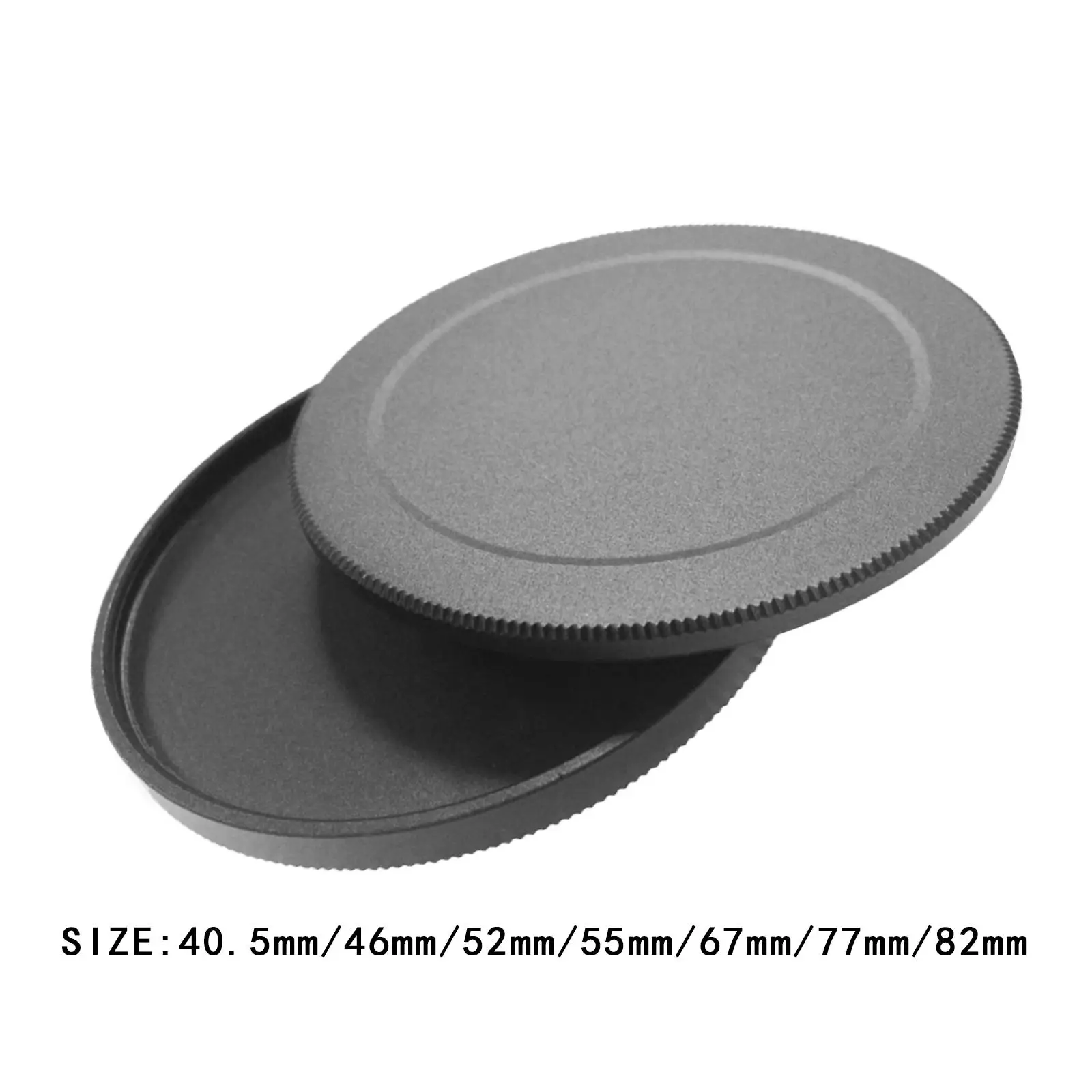 Aluminum Alloy Metal Screw in Lens Filter Stack Caps Black Slim Front Rear Cover for CPL Fader Filter Protection Kit