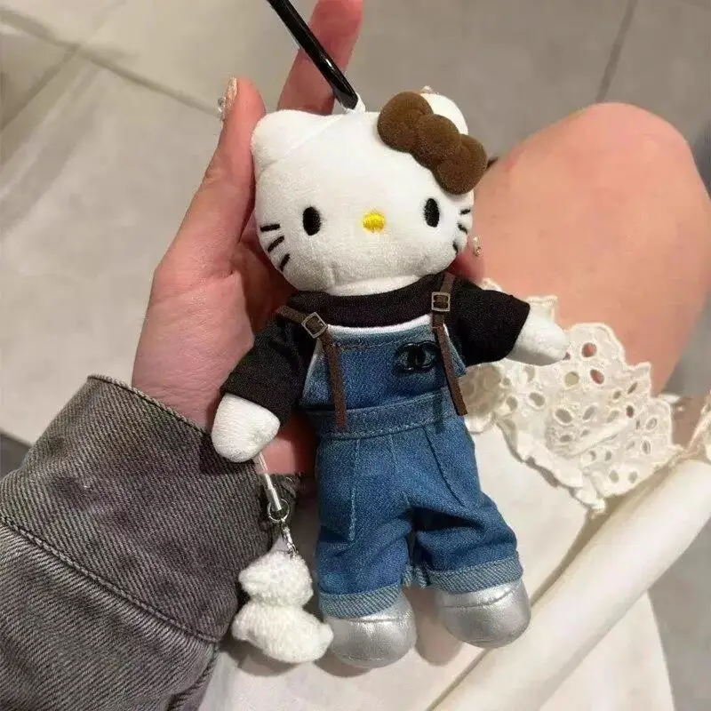 

Kawaii Hello Kitty Long Leg Plush Doll Cartoon Backpack Pendant Cute Decorative Keychain Fashion Sweet Gift for Girl Friend