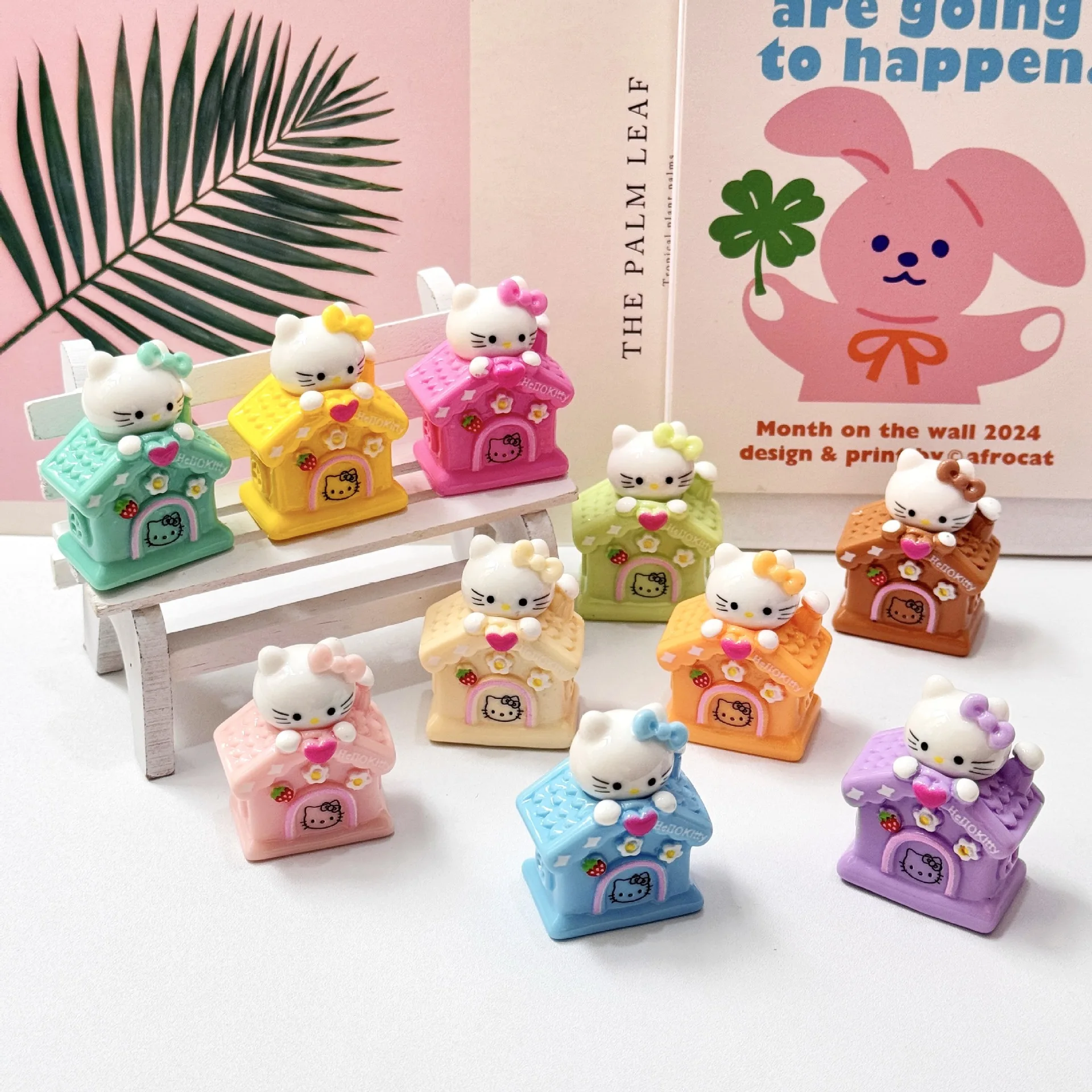 헬로 키티 장식품 DIY 인형 탁상 장식품 레진 액세서리