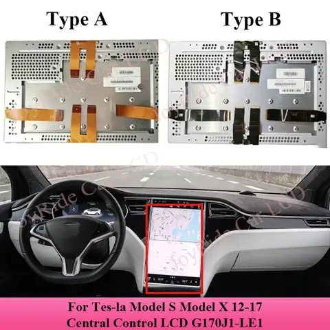 G170J1-LE1 Original 17 Inch Touch LCD Display Screen For Tes-la Model S/X 12-17 Central Control LCD G170J1 LE1