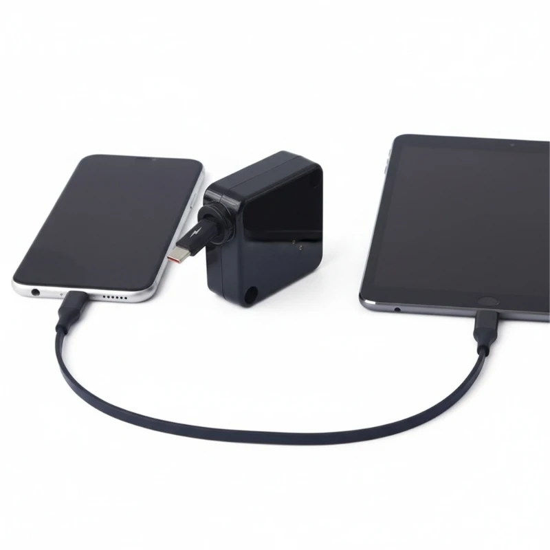 Y2GD Adjustable Length Type C Cable from 24cm to 79cm 100W Fast for Devices