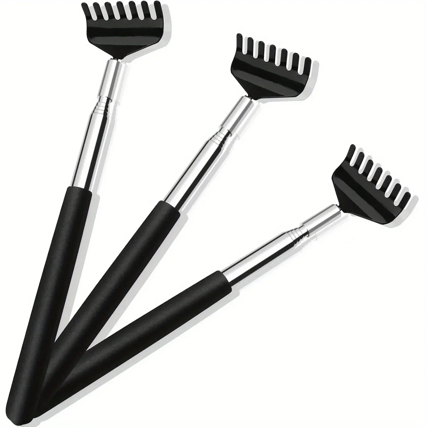 2PCS Zurück Ausziehbare Kratzer Edelstahl Teleskop Kratzen Massagegerät Ausziehbare Teleskop Anti-Juckreiz Werkzeug Entspannen Zurück – Detail 1