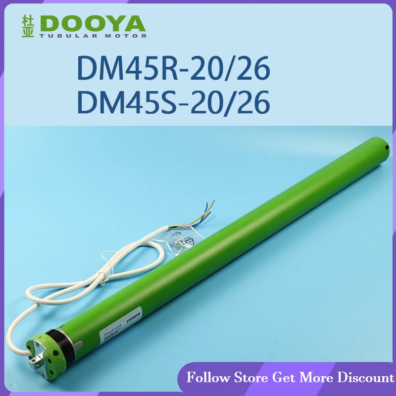 

Роликовый трубчатый двигатель Dooya DM45R/DM45S 20/26,220/230 В 50/60 Гц, RF433/4-проводной трубчатый двигатель для рулонных жалюзи/навеса/подъемной системы