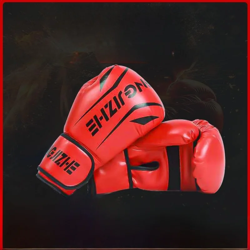 

Утолщенные боксерские перчатки с внутренней защитой для взрослых, тренировочные митты мужского стиля для работы с мешком, для единоборств, спортивные товары
