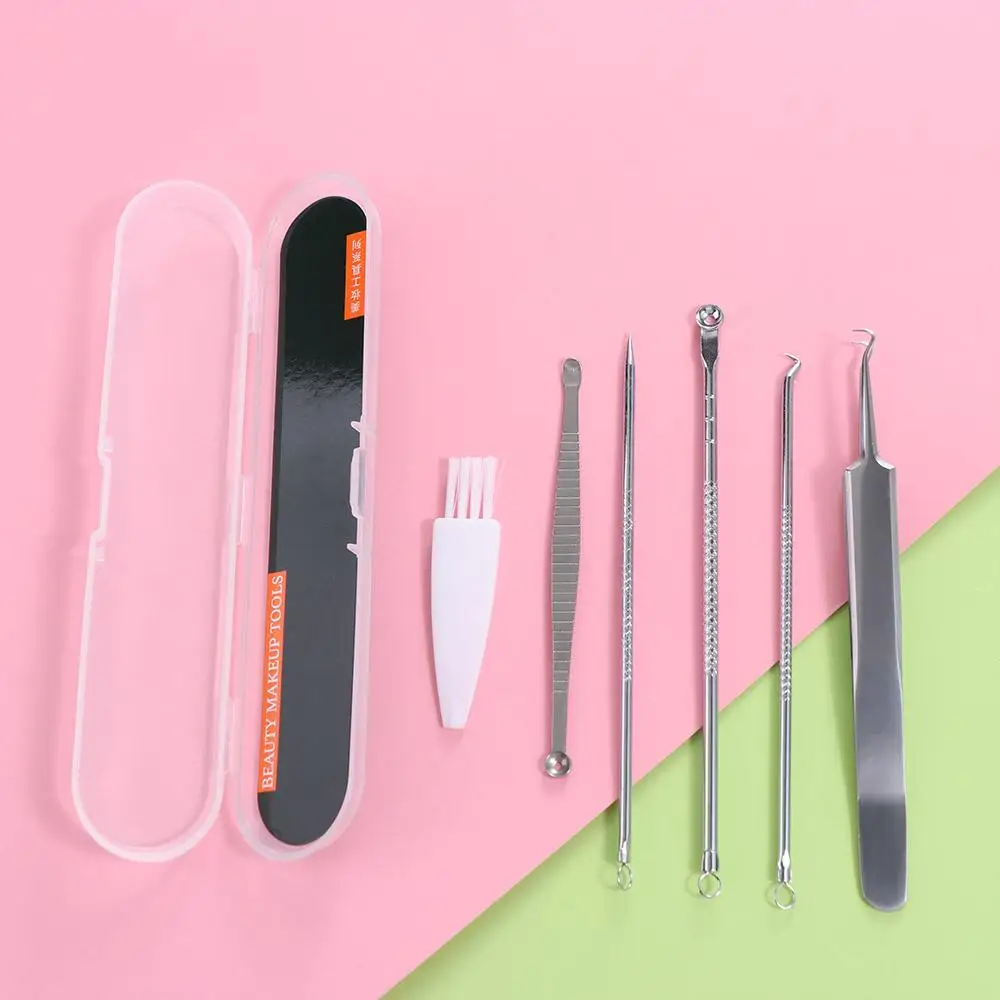 Ultrafijne celpuistjes Mee-eter Clip Moeitebesparend Lichtgewicht Acne Pincet Roestvrij Sterke Acne Naald Removal Tool Salon
