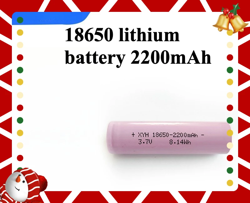 18650 Battery 2200mah 3.7V Suitable for Small Fans Table Lamps Portable Projectors and E-books As A Charging Lithium Battery