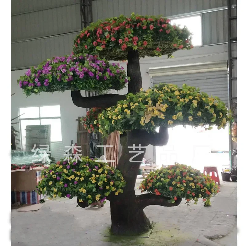 2026 Garden Decorations Outdoor Use Potted Plants Uv Plants Flowers Ball Tree