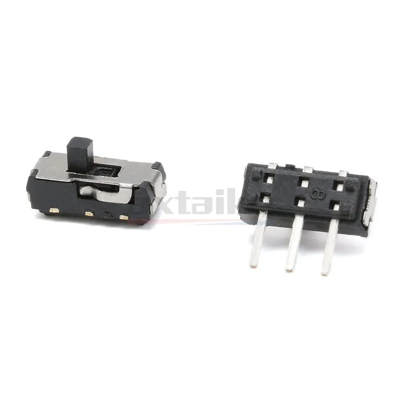 20PCS MSK-12D19 1P2T Mini DIP Slide Switch 3Pin Handle High 2MM For DVD Side Switch Toggle Power Switch MSS22D18 - Image 2