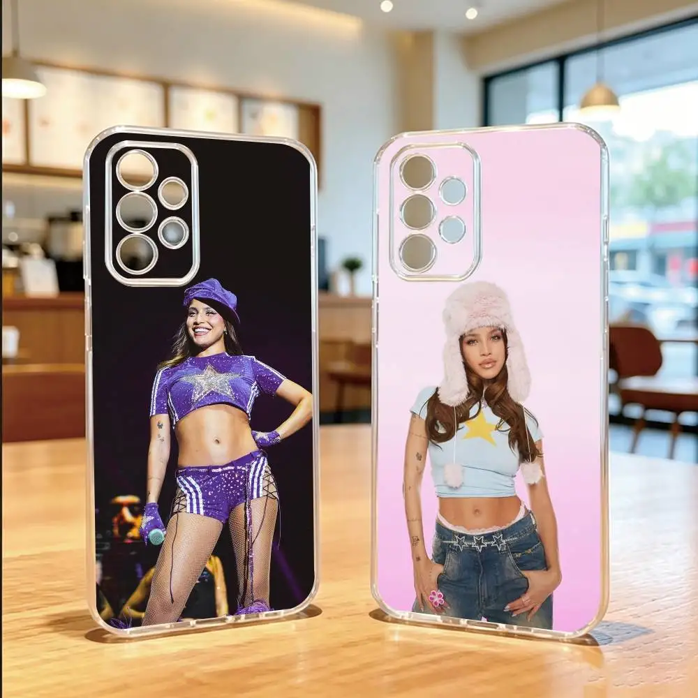 

New S-Singer Tini Stoessel Phone Case For Samsung S25,S24,S21,S22,S23,S30,Ultra,S20,Plus,Fe Transparent Cover