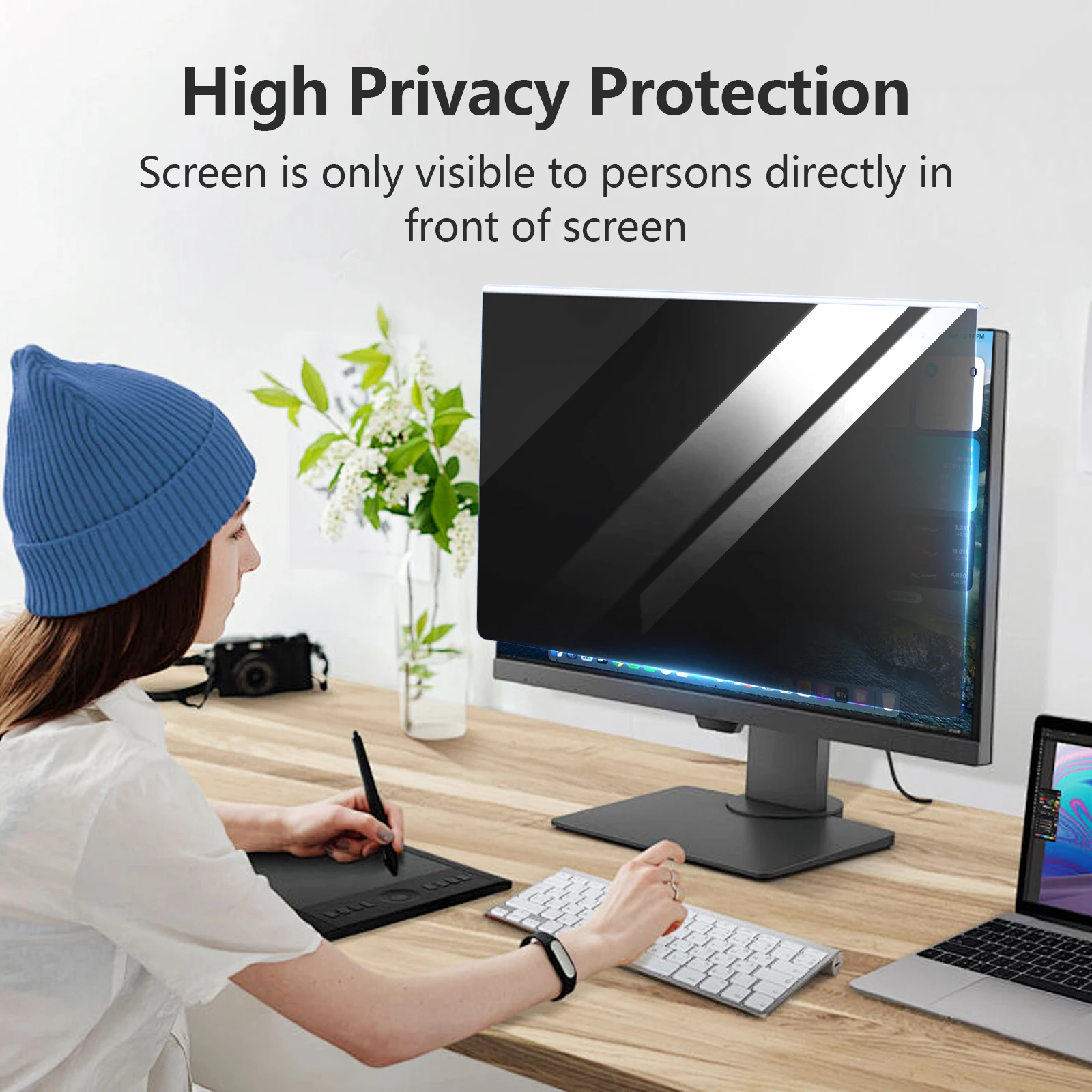 Protecteur d'écran Anti-espion pour ordinateur portable, filtre Anti-espion, Anti-regard, universel, pour moniteur PC, Film 15.6 à 25 pouces
