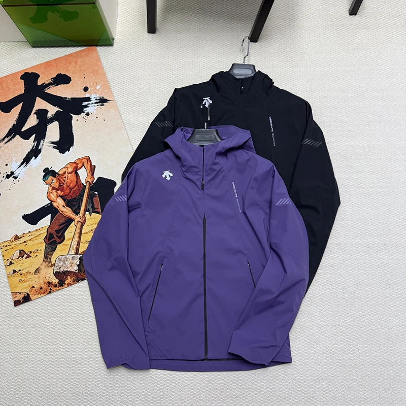Functional hooded jacket, men's windproof and waterproof highly breathable stand collar commuting jacket 2026 Autumn new arrival