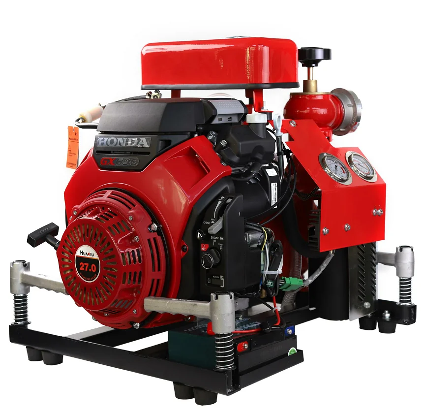 Top quality Fireman Equipment 27 HP Gasoline Engine GX690 Portable Fire Fighting Water Pump