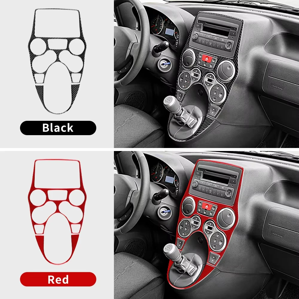 

Carbon Fiber Center Console Sticker for Fiat Panda 2003 2004 2005 2006 2007 2008 2009 2010 2011 LHD RHD