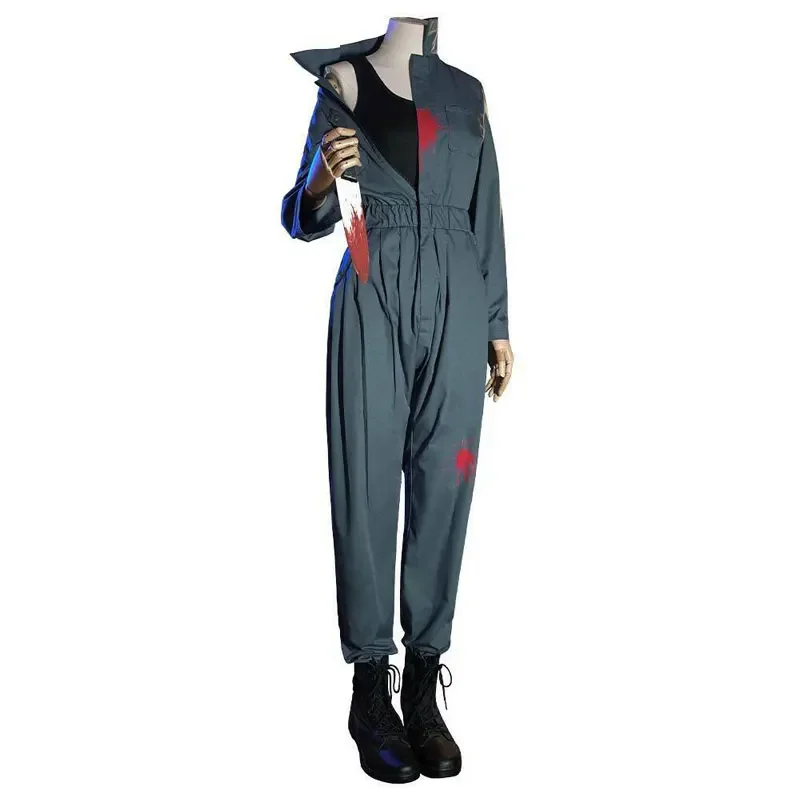 Movie Halloween Michael Myers Cosplay Costume Adult Overalls Outfits Halloween Carnival Suit Rompers