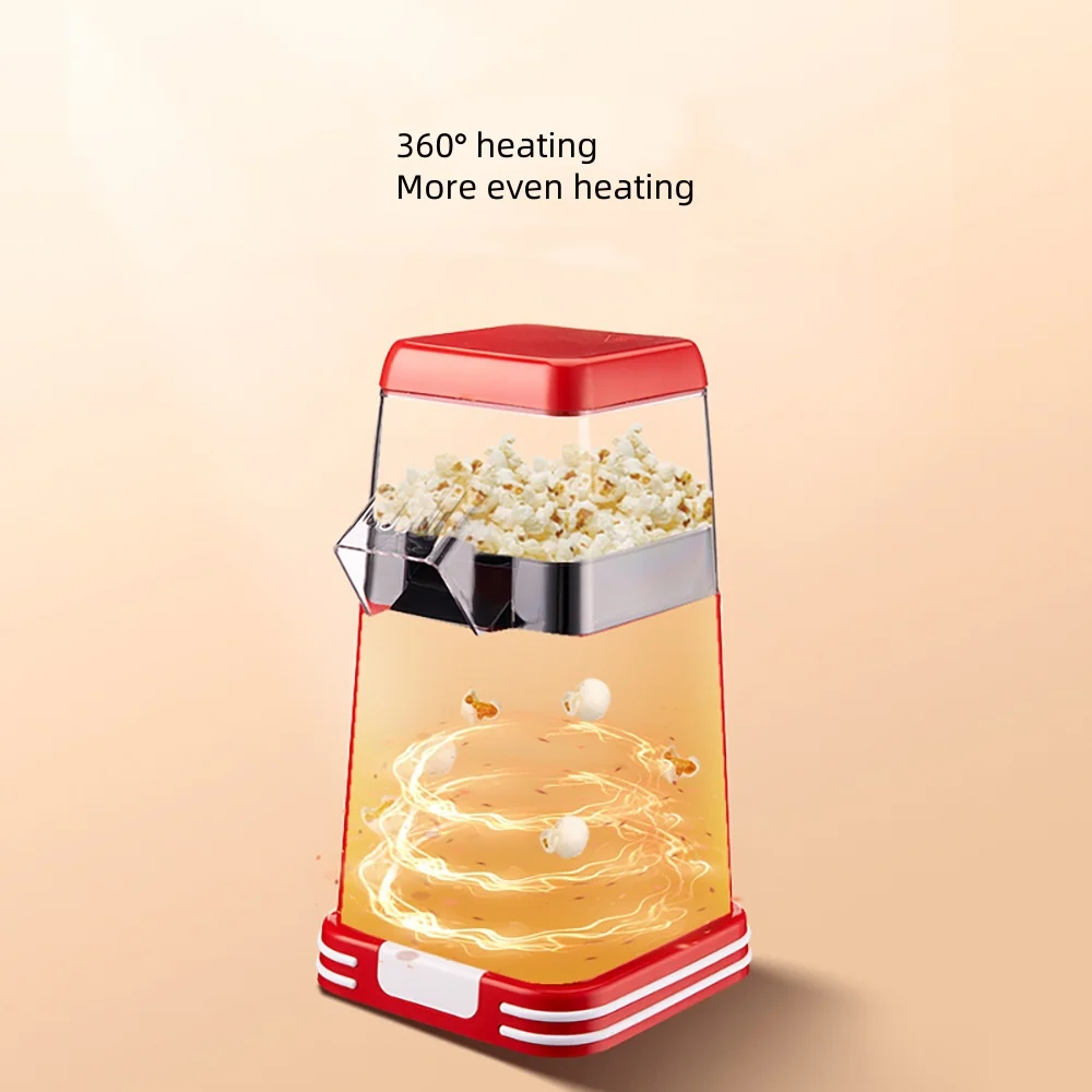 Popcorn Machine Fully Automatic Popcorn Machine Small Popcorn Machine Hot Air Electric Popcorn Machine Healthy Oil Free