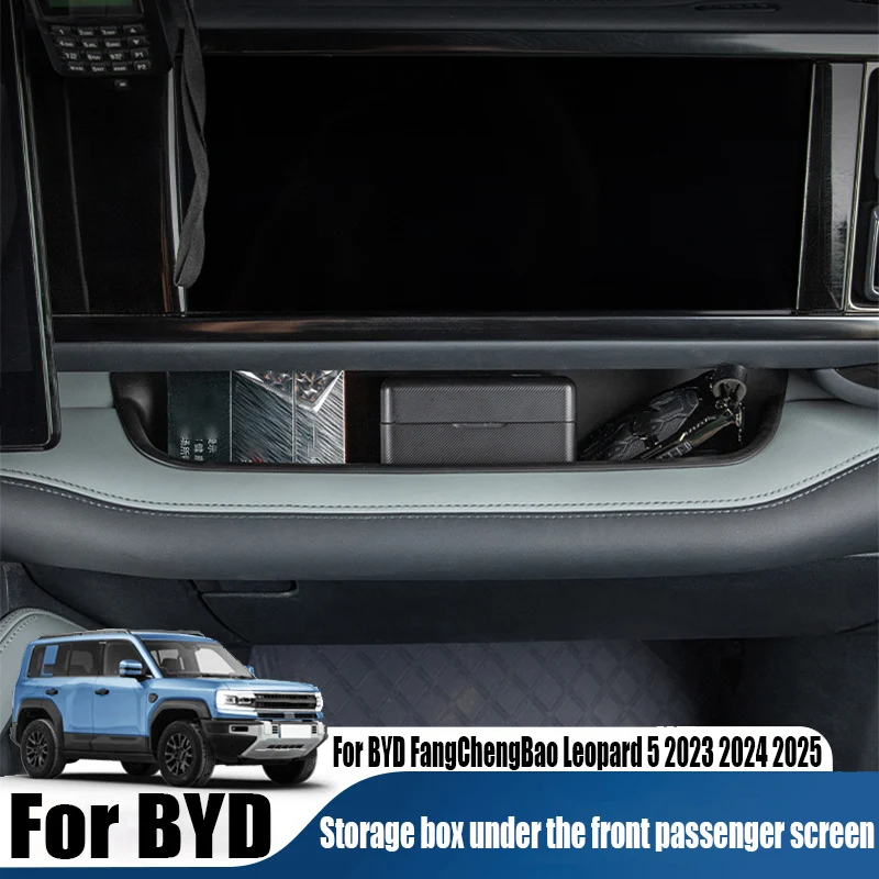 

TPE front passenger screen storage box car storage accessories waterproof For BYD FangChengBao Leopard 5 2023 2024 2025