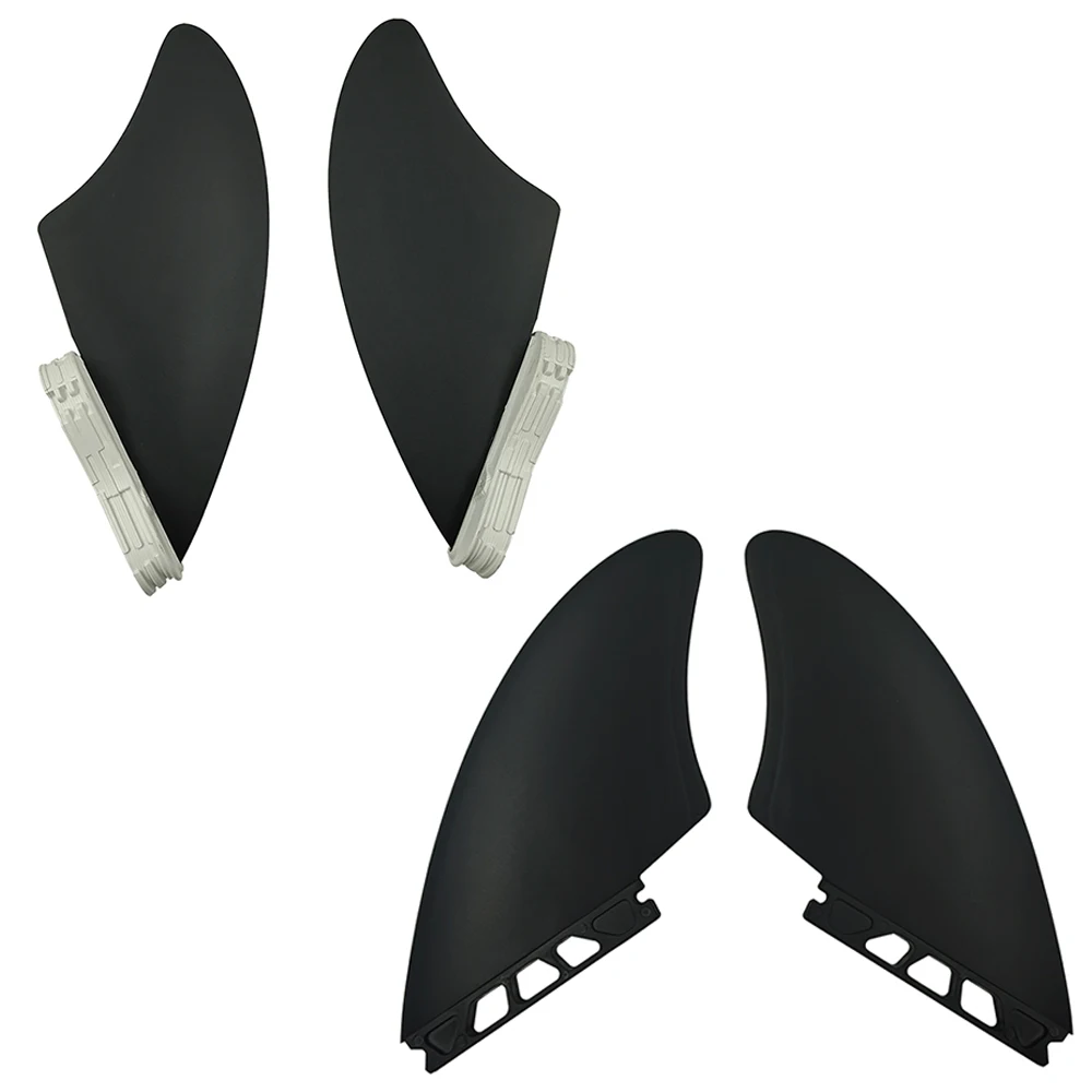 

SUP Board Single Tabs/Double Tabs 2 Plastic Fins K2 black color keel fin Surf Fins Plastic Nylon Twin Fin in Surfing