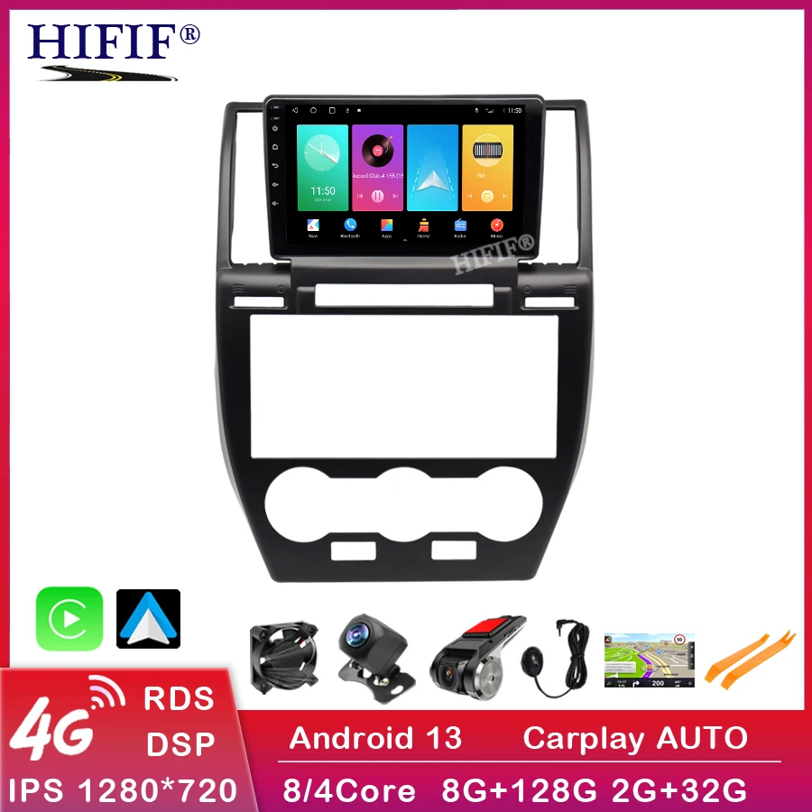 

Android 13 Carplay Auto Radio 6G+128GB For Land Rover Freelander 2 2007-2012 Car Multimedia Video Player Stereo Wifi DSP RDS FM