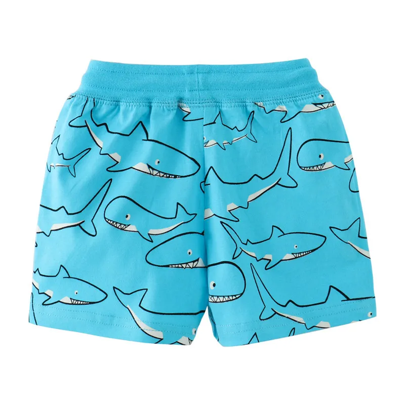 Jumping Meters Children\'s Shorts For Boys Girls Cartoon Animals Print Sharks Kids Trousers Pants Baby Clothes