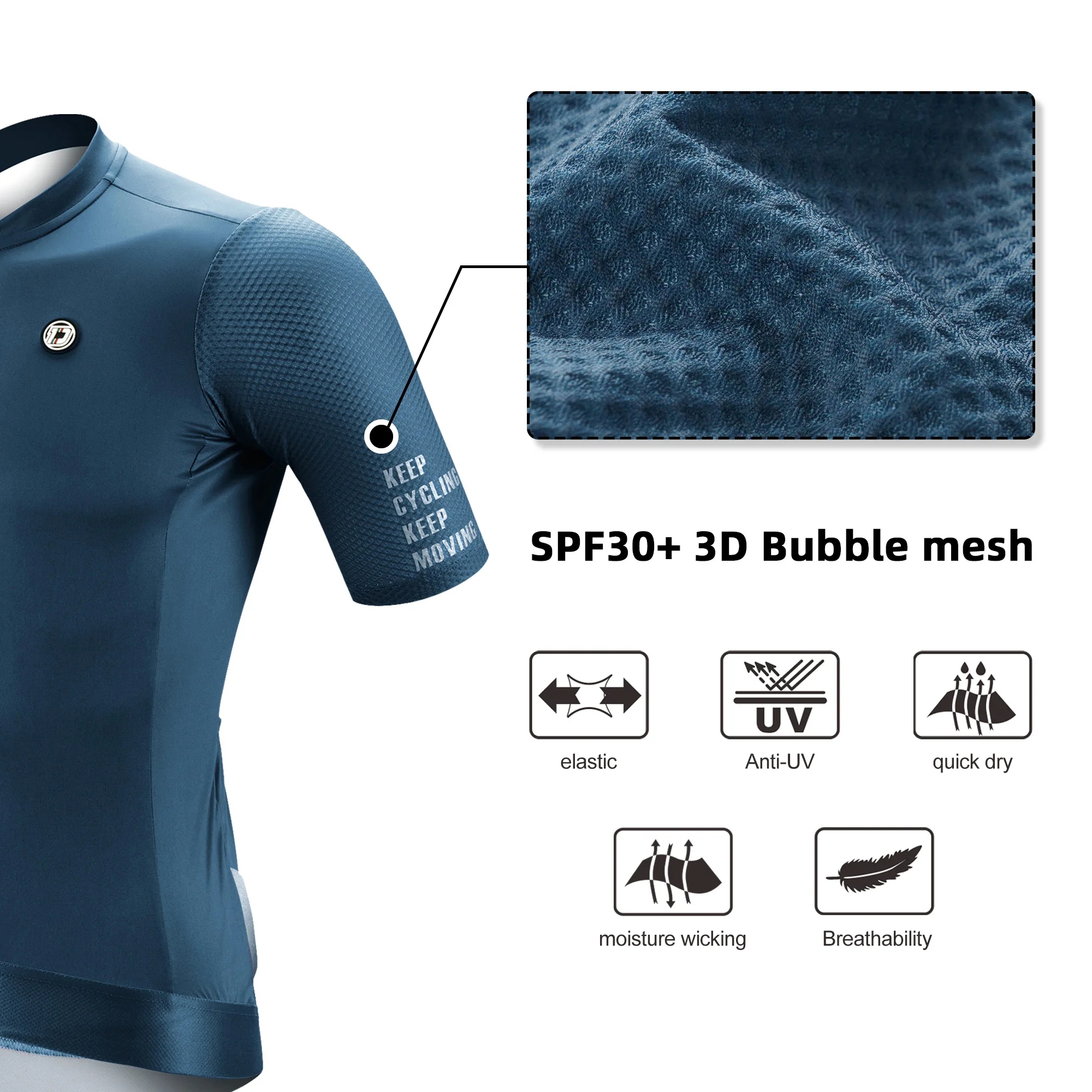 DAREVIE Herren Radfahren Maillo Feuchtigkeitsableitendes Trainingsniveau-Radtrikot Herren Coole und erfrischende Fahrradbekleidung für Herren – Detail 10
