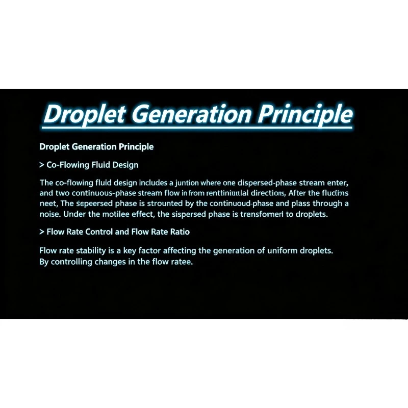 Cross Droplet PDMS Microfluidic Chip,For Fabricating50-1000Micron Water-in-Oil Microspheres Sodium AlginateHydrogelLabConsumable