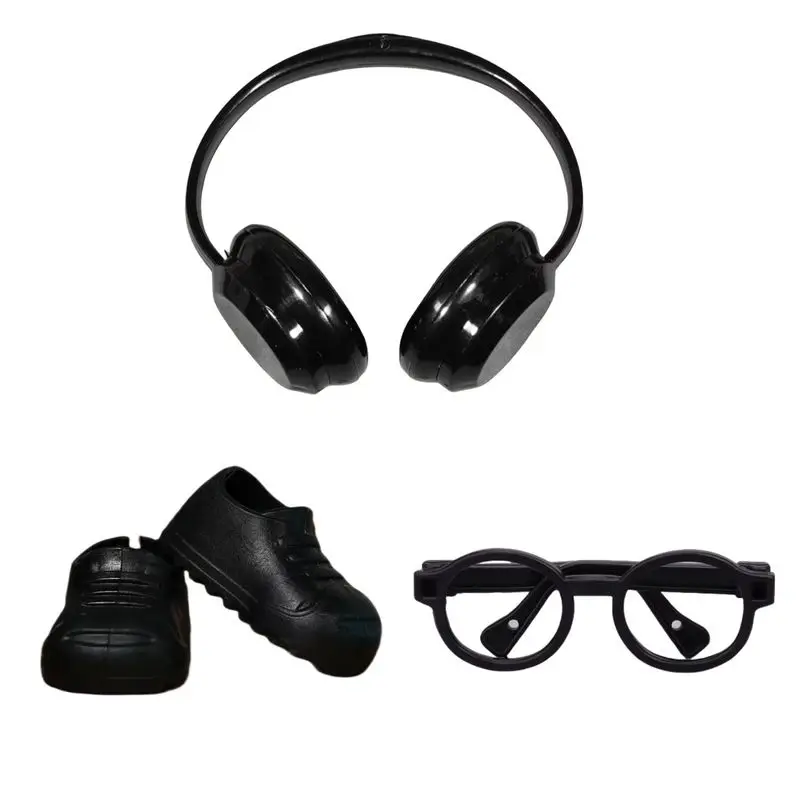for Labubu Accessories Mini Fashion Design Set - DIY including Headphones Glasses Shoes And Boots Colorful Replacement Parts