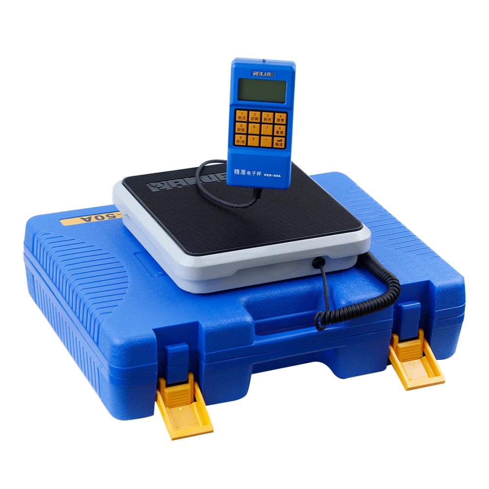 Electronic scale VES-50A precision of the cold media is called quantitative fluorine balance scale refrigeration tools