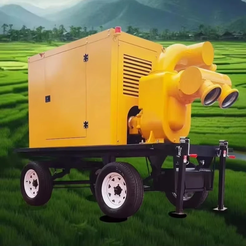 Standard Mobile Flood Control Pump Truck Self Priming Large Displacement Pump For Flood Diversion Use