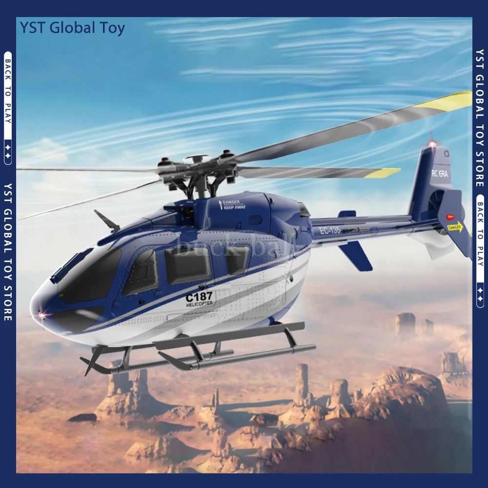 

Coolbank C187 Remote Controll Aircraft Ec135 Helicopter Model Remote-controll Single Blade Aileron Free RC Aircraft Model Toy