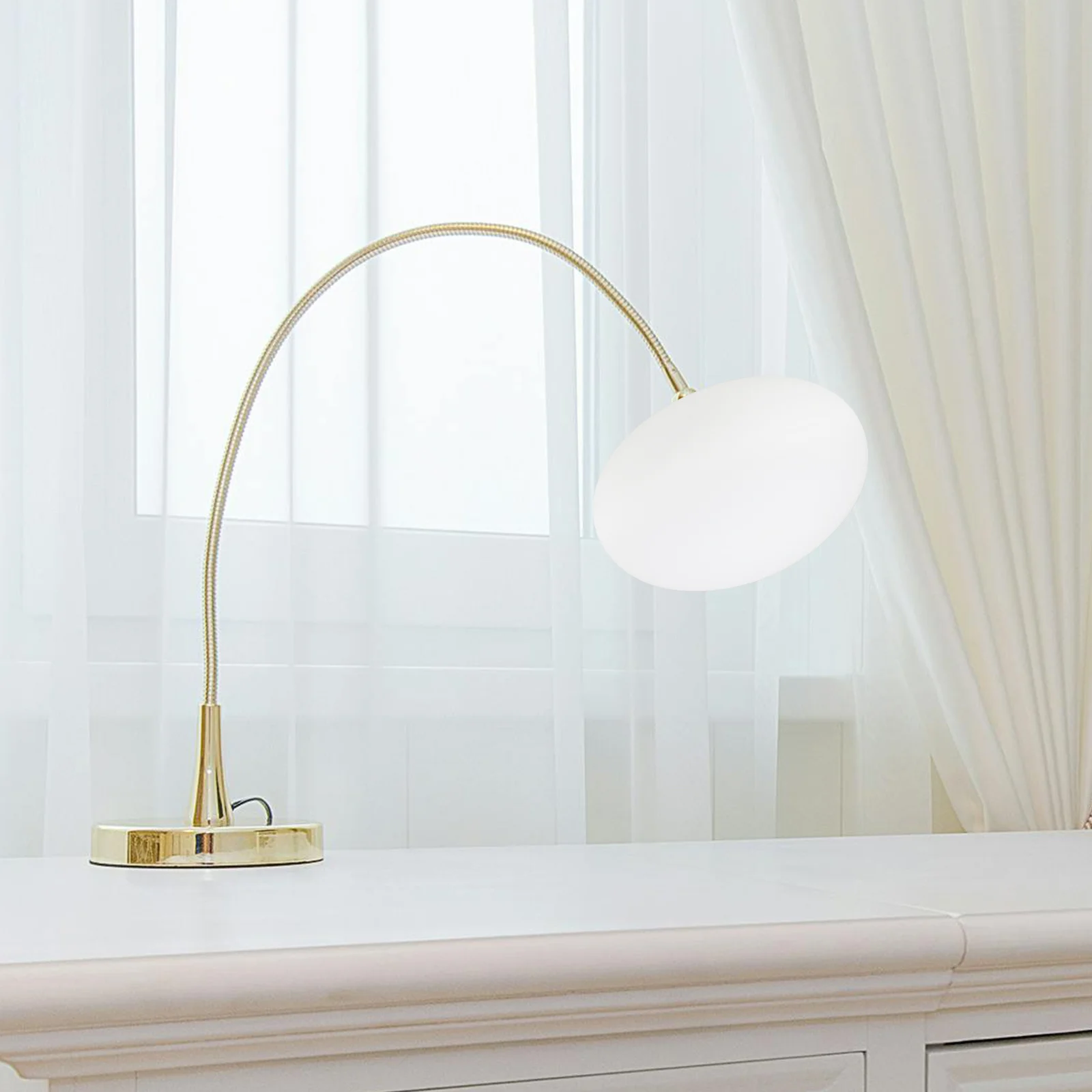 

Glass Lampshade Oval Shape Replacement G9 Thread Table Wall Lamp Shade Cover Globe Fixture Lighting Modern Lamp