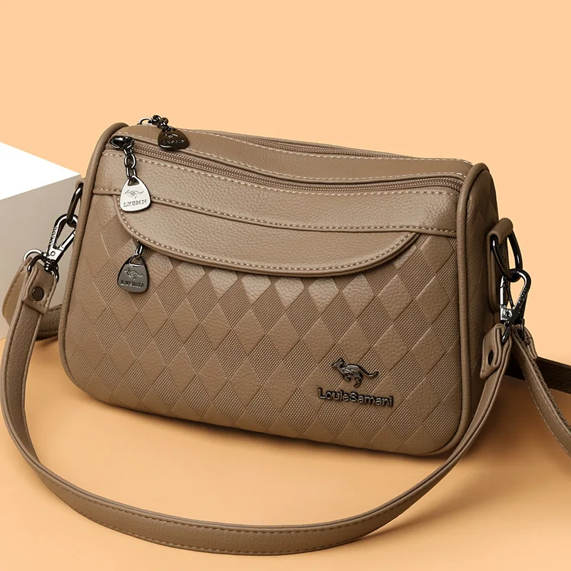 

Весна 2026: Модная женская сумка-тоут через плечо с множеством карманов, маленькая квадратная, практичная, для подгузников