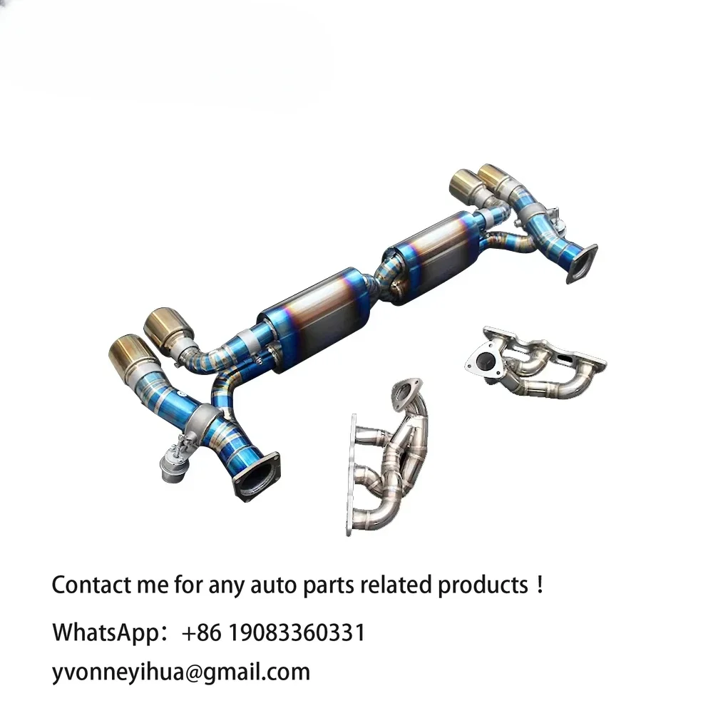 Factory Price Titanium Performance Electronic Valve Catback Exhaust System for Porsche 911 991 991.2 Turbo S Exhaust