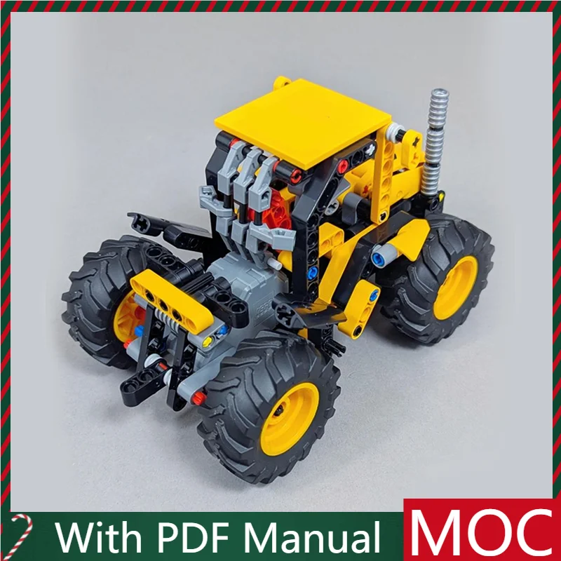 

218 Parts MOC Yellow 42199 Fastlake tractor Model Modular DIY Building Blocks Kids Assembly Display Toys Festival Surprise Gift