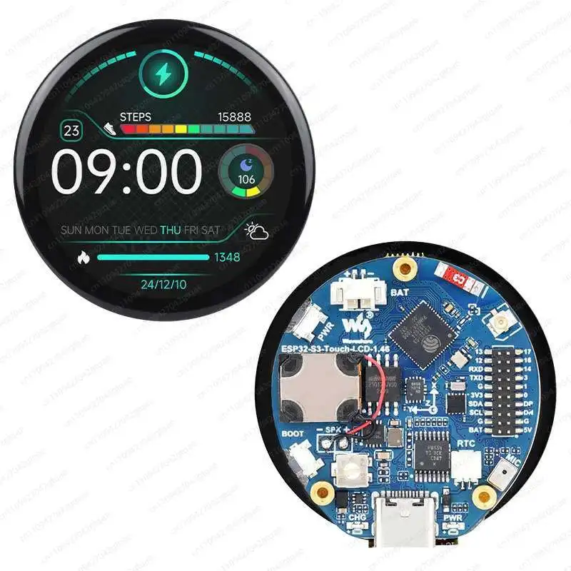 ESP32-S3 Development Board 1.46 Inch Round LCD Display Xiaozhi Artificial Intelligence Voice AI