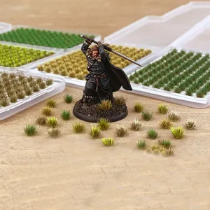 Mô hình hoa và cỏ, mô hình DIY để làm đường sắt, xây dựng, vườn, vật liệu cảnh quan, diorama, 104pcs 12 Bộ phận Diorama bán hàng chính - 3