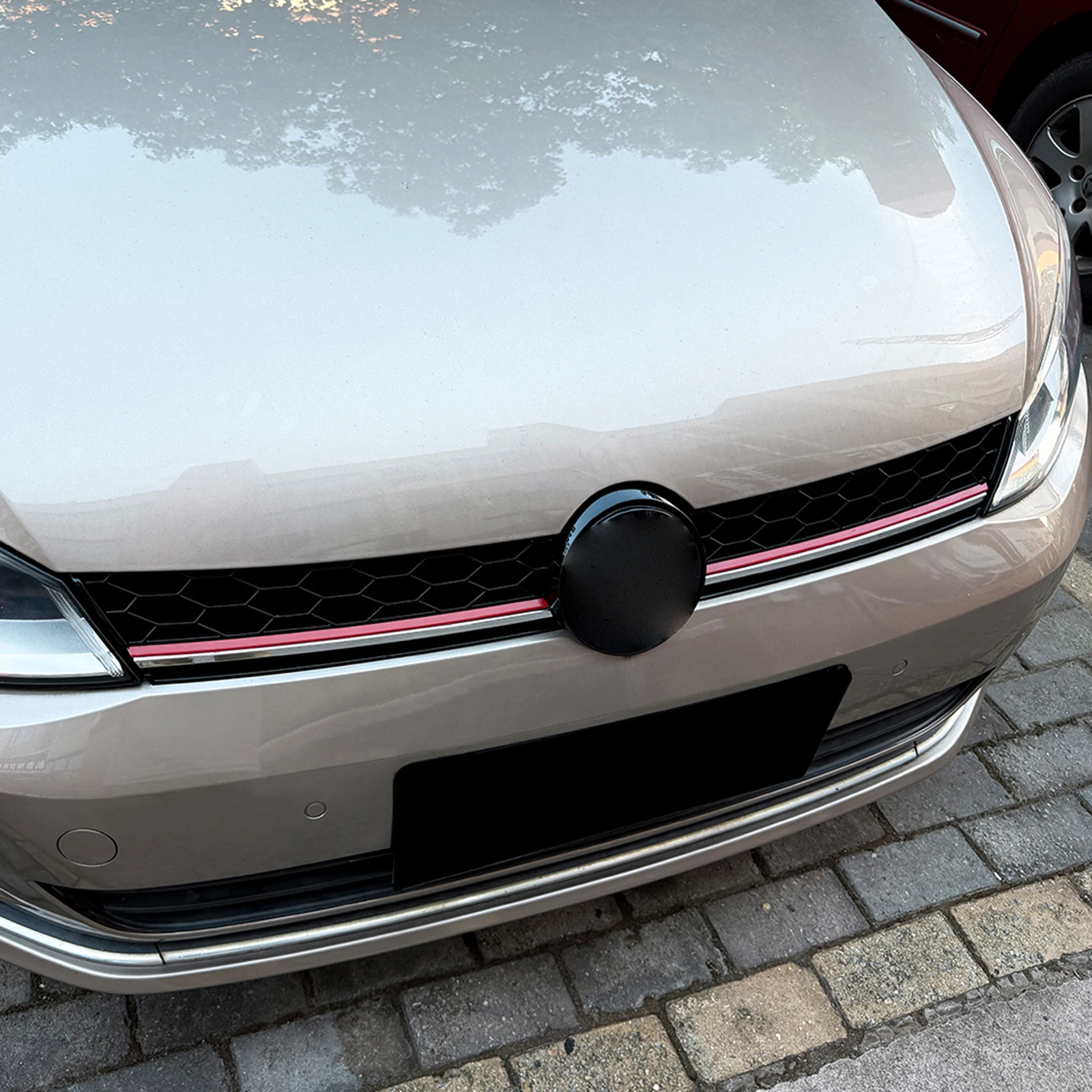 Car Front Bumper Hood Grille Racing Grill Upper Replacement Mesh For Volkswagen VW Golf 7 MK7 GTI 2013 2014 2015 2016 view 5