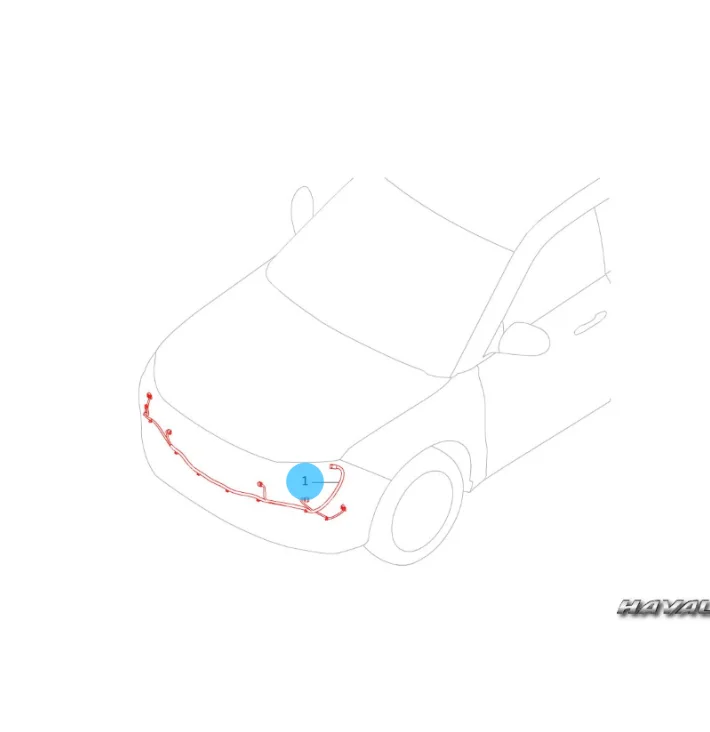 

Front bumper harness for haval h9