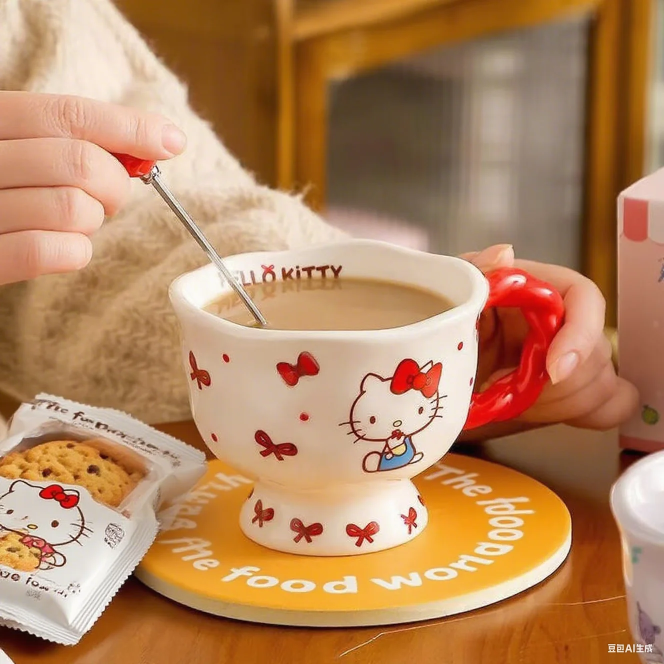 

Kawaii Anime Sanrio Kuromi Cup Cute Ceramic Mug Giving High Beauty Birthday Gift to Girls Couple Drinking Cup Toys for Gifts