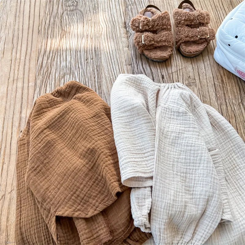 الغزلان جونمي 2025 الخريف طفل الفتيات منامة مجموعات قمصان السراويل 2 قطعة الكورية نمط بلون الصغار الاطفال لينة ملابس خاصة وتتسابق #2