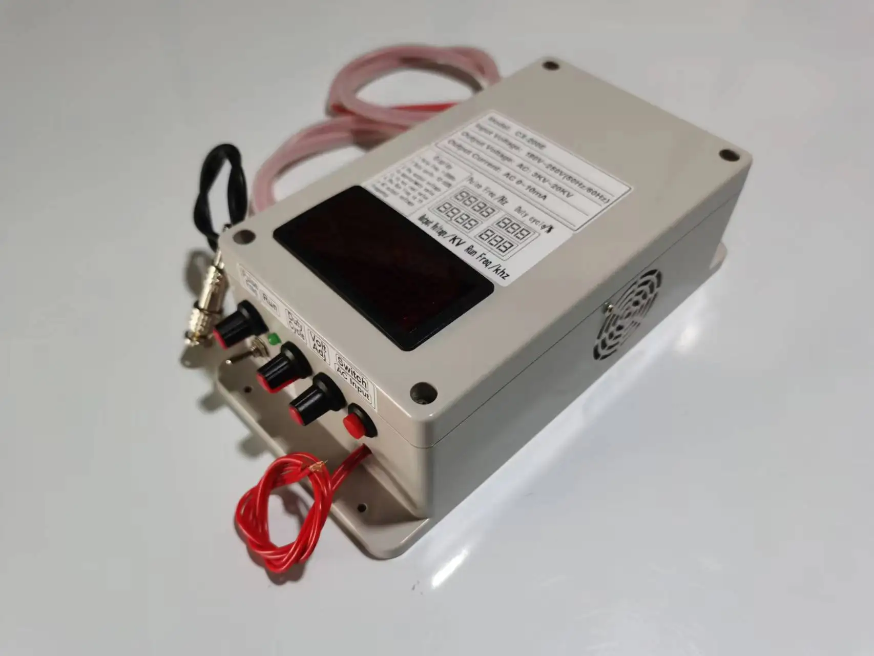 AC High Voltage Power Supply   3KV - 20KV AC output,  High frequency ,Electrostatic Ionization   , spraying ,   DBD 23KHZ-80KHZ