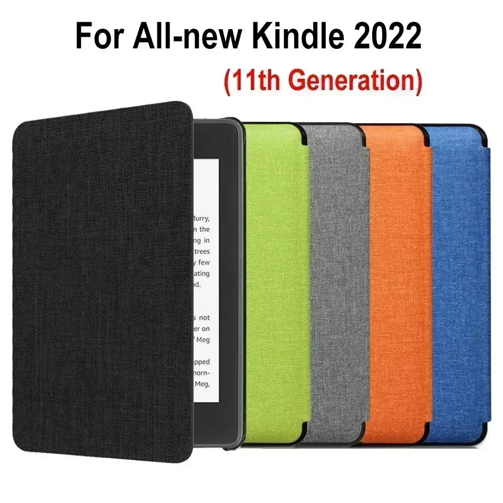 Fabric Magnetic Smart Case For 6 All-new Kindle (2022 Release) 11th Generation Built-in Light 6 Inch Gen Cover Sleeve Funda