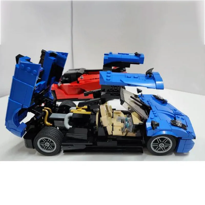 Bloques de construcción autoblocantes para niños, juguete de ladrillos para armar Super coche deportivo de MOC-140856, ideal para regalo de cumpleaños y Navidad, código 980, piezas