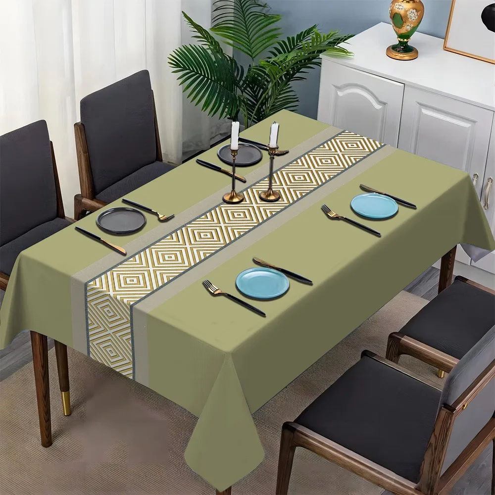 Rectangular tablecloth. Attractive pattern tablecloth. Square. For festivals. For hotels.