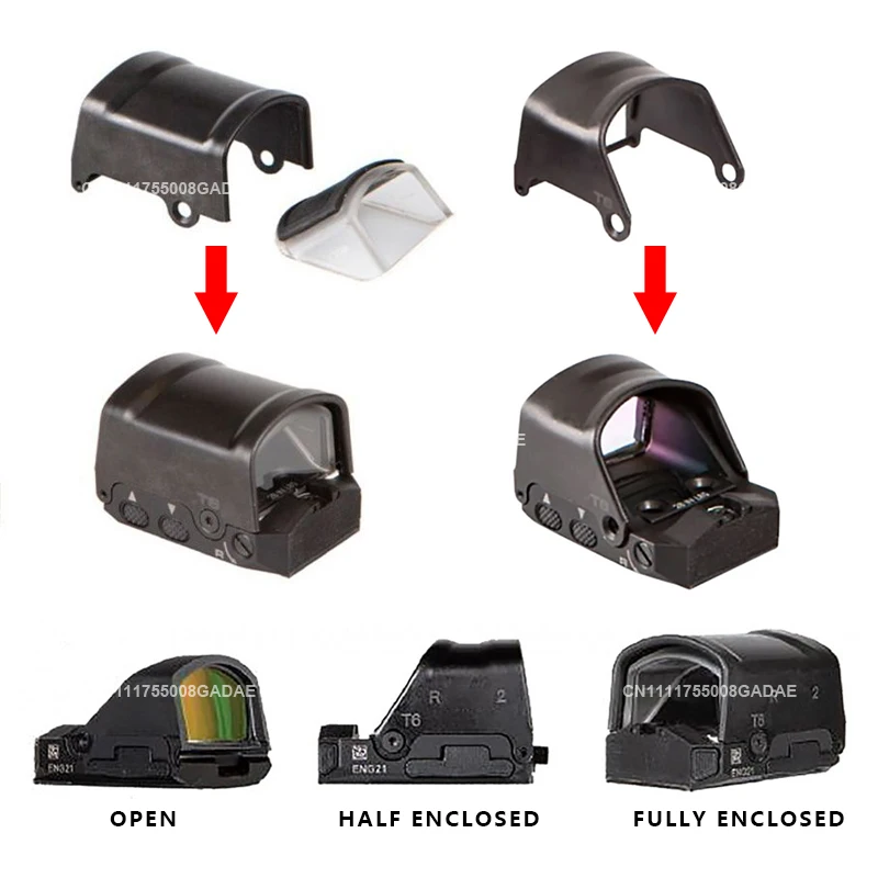 R2 Reflex Pistol Red Dot Sight 1X30MM FULL KIT DPP Footprint Mini Optic Scope Fully Enclosed Hunting Handgun Airsoft Rifle Gear