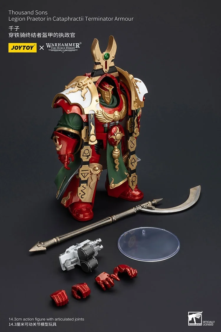 

JOYTOY Warhammer "The Horus Heresy" Thousand Sons Legion Praetor In Cataphractii Terminator Armour Action Figures Collect Doll