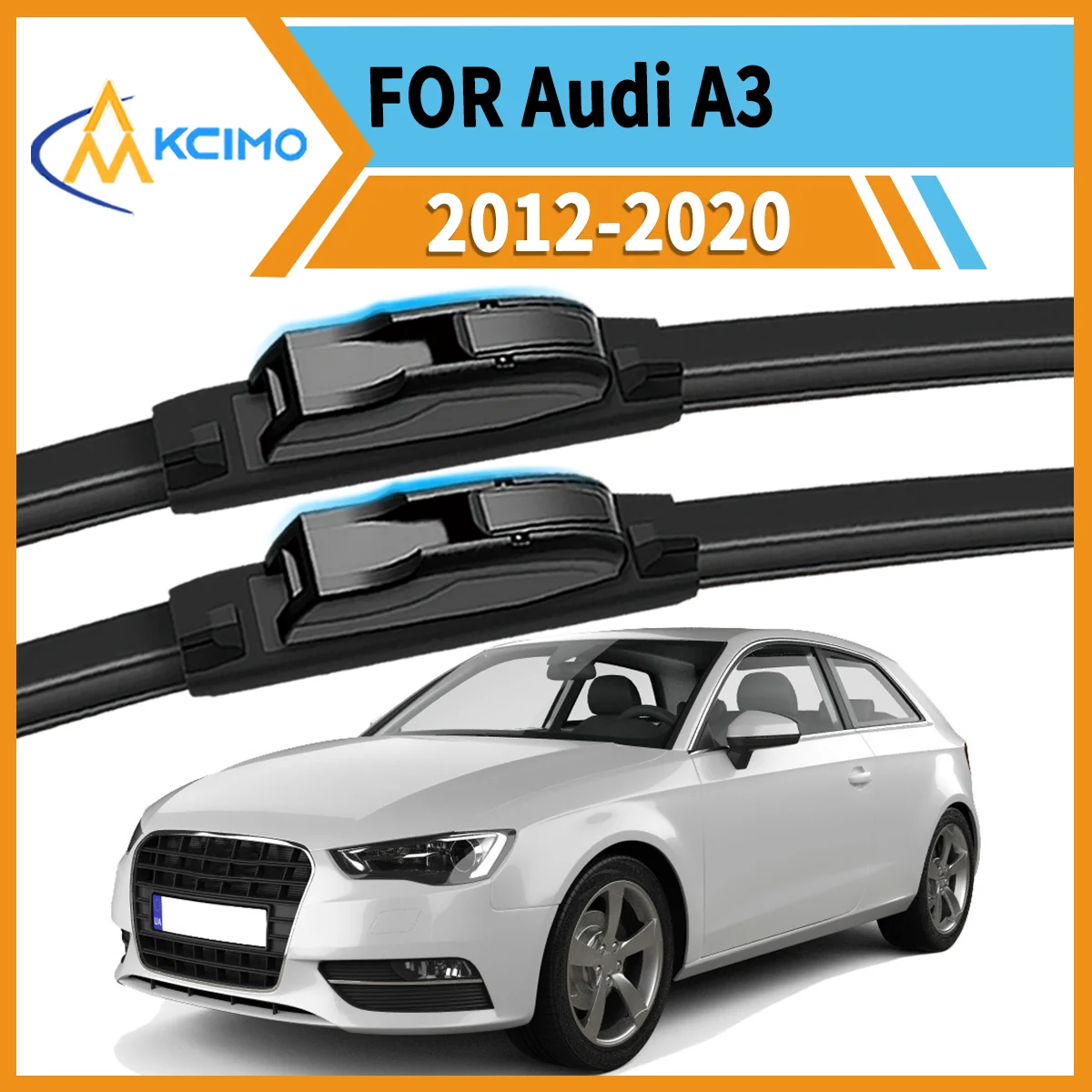 

Upgrade Your Drive 2PCS All-Season Wiper Blades For Audi A3 8V 2012-2020 Superior Clarity & Long-Lasting Performance Guaranteed