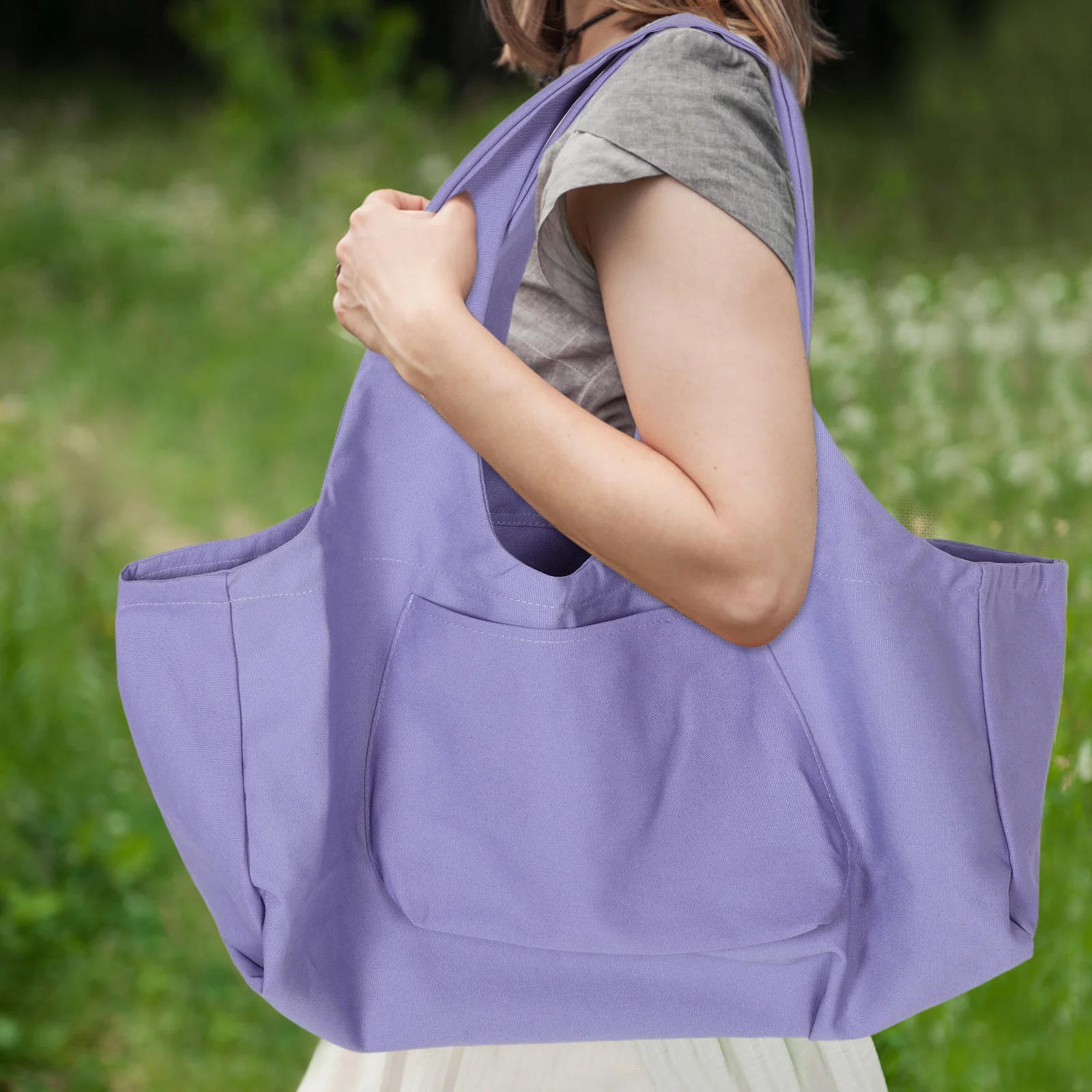 

Spacious Yoga Bag for Women Thickened Material Fitness Tote Multi-Use Sports Bag for Yoga Mats Towels Clothes Accessories