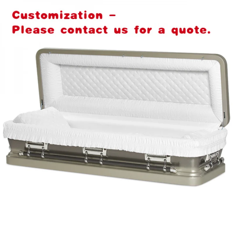 custom.Cheapest Price Hot Sale 18 Ga 20 Ga American Style Metal Casket 1810 Made in China