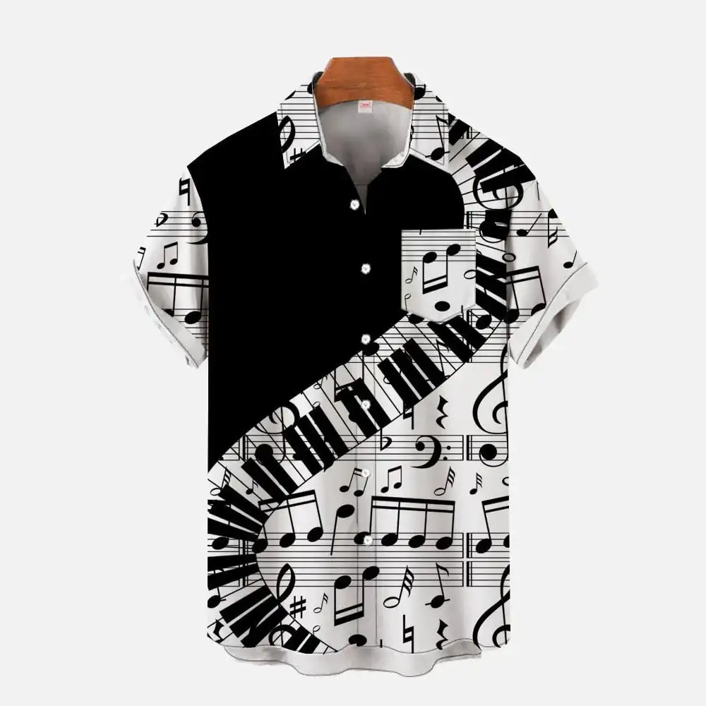 

Рубашка K9 мужская с коротким рукавом и современным принтом