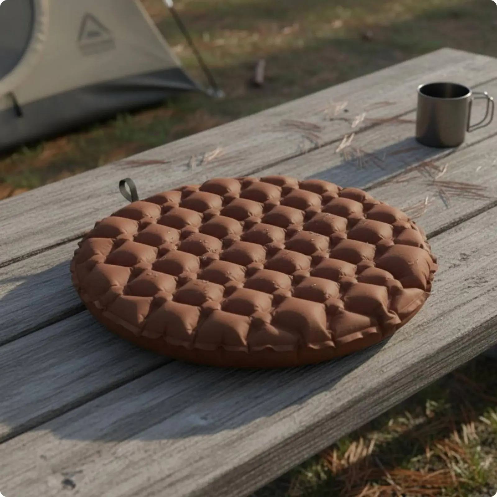 Inflatable Camping Cushion Compact Portable Sitting Pad Portable Air Sitting Pad Moisture-Resistant Outdoor Gear Quick Inflation
